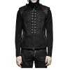 Men Sleeveless Military Jacket Gothic Black Military Style Vest  (2025)